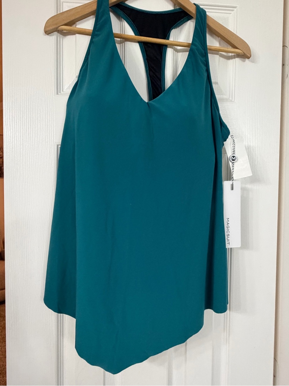 Magicsuit Teal Racerback Tankini Top